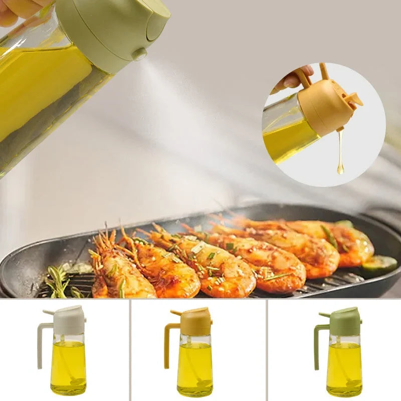 Oil Dispenser Glass Dual Spray & Pour