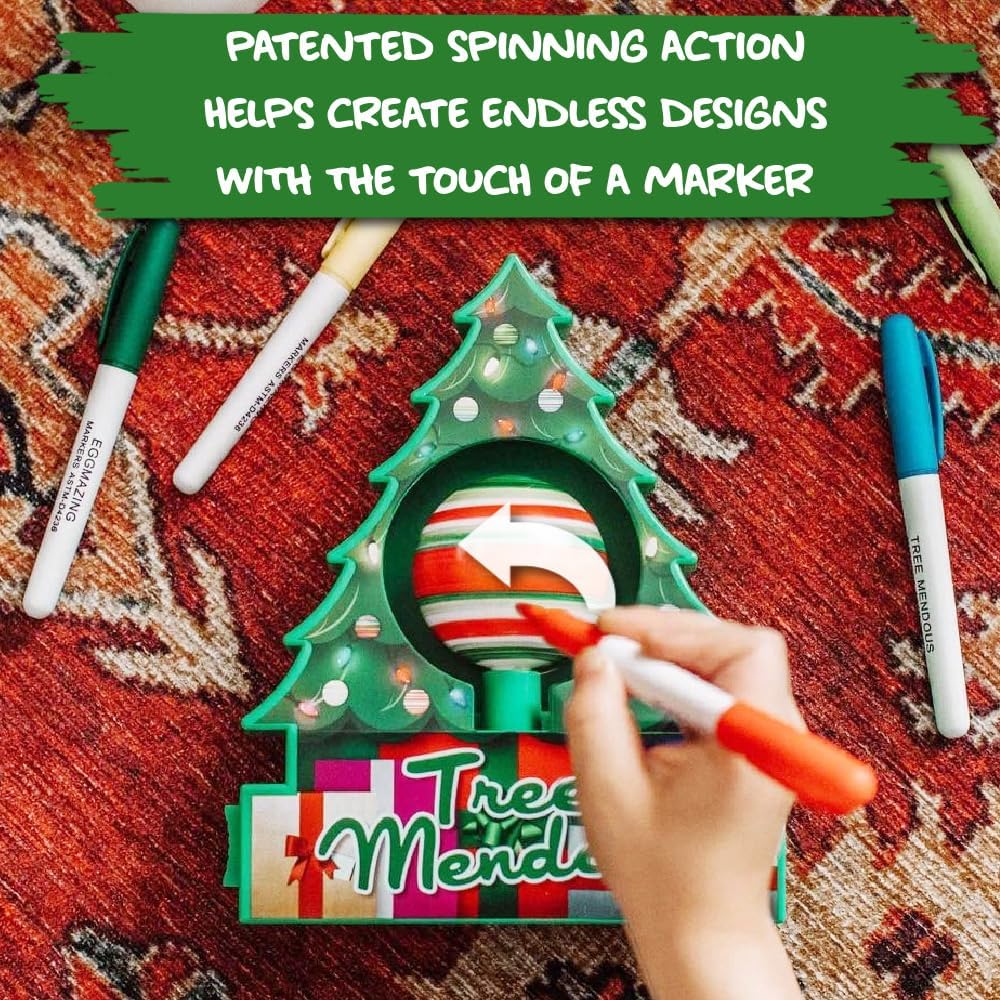 Ornament Decorating Kit Motorized Spinning Lights & Music