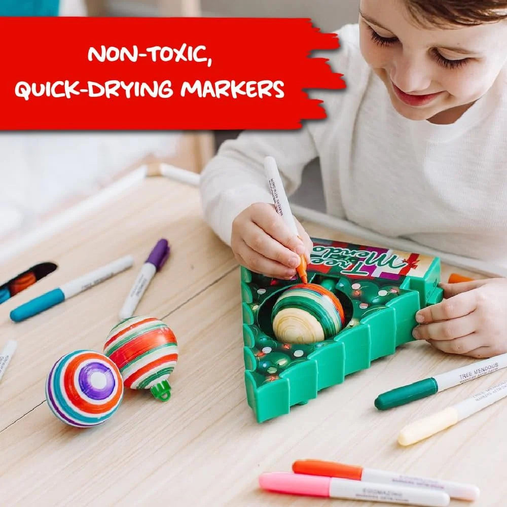 Ornament Decorating Kit Motorized Spinning Lights & Music