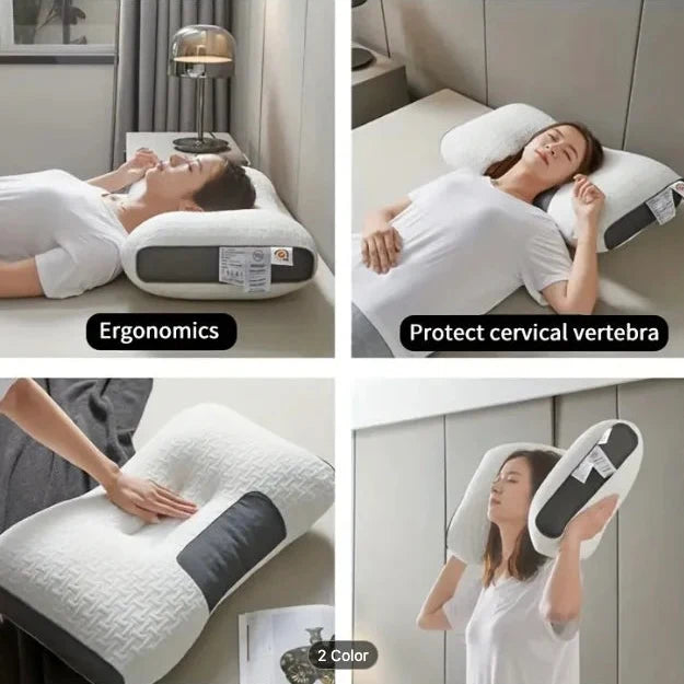 Orthopedic Cervical Pillow Ergonomic Contour Soybean Fiber Core