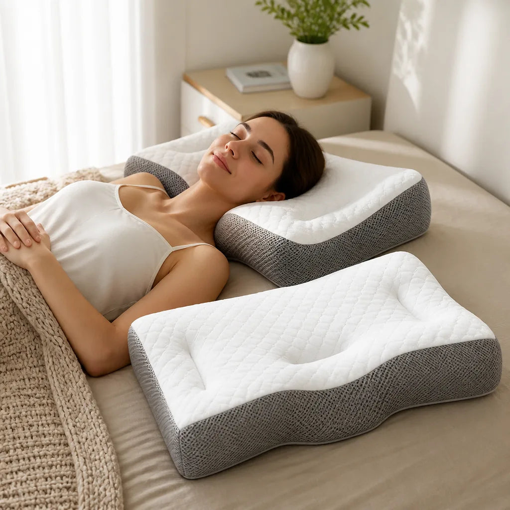 Orthopedic Pillow Contour Cervical Support Set of 2