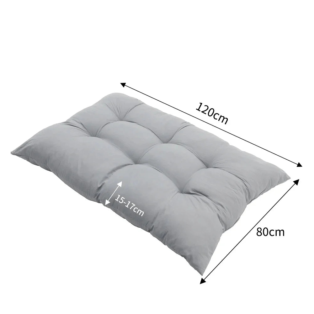 Outdoor Bench Cushion Quilted Weather-Resistant Breathable Fabric