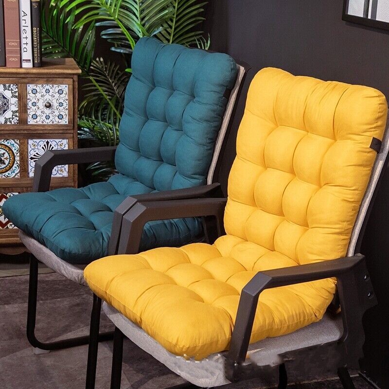 Outdoor Chair Seat Cushion Firm Foam & Water-Resistant Cover