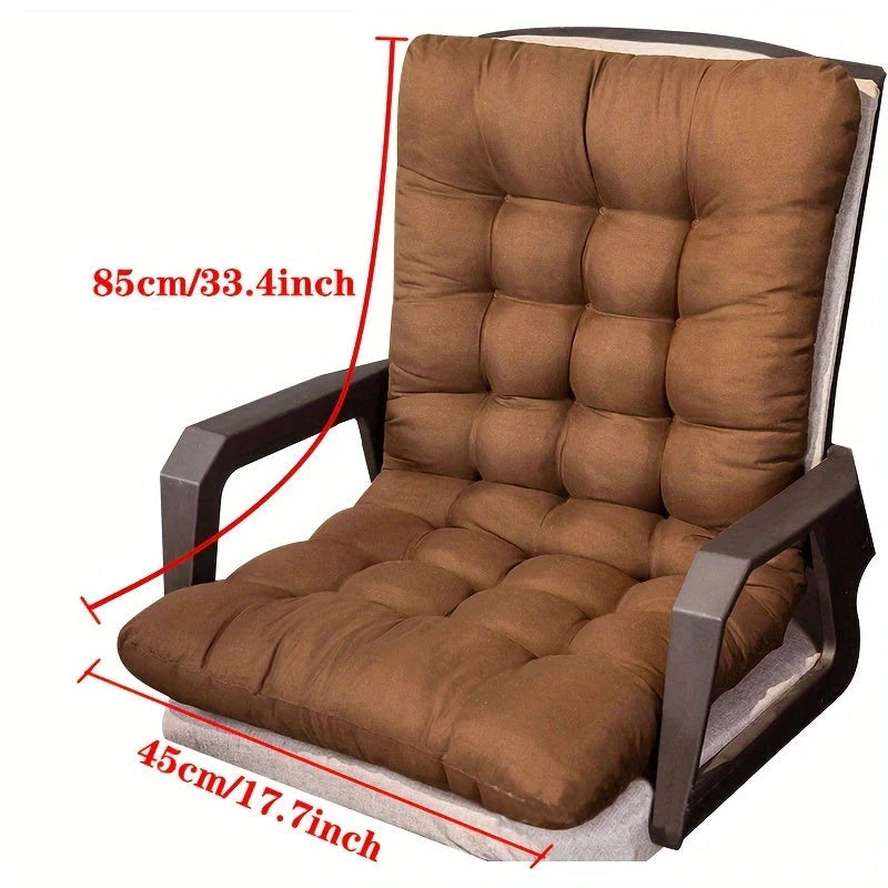 Outdoor Chair Seat Cushion Firm Foam & Water-Resistant Cover