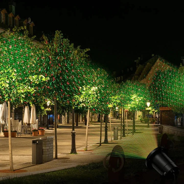 Outdoor Christmas Projector Moving Patterns Weather-Resistant 3,014 Sq Ft Coverage