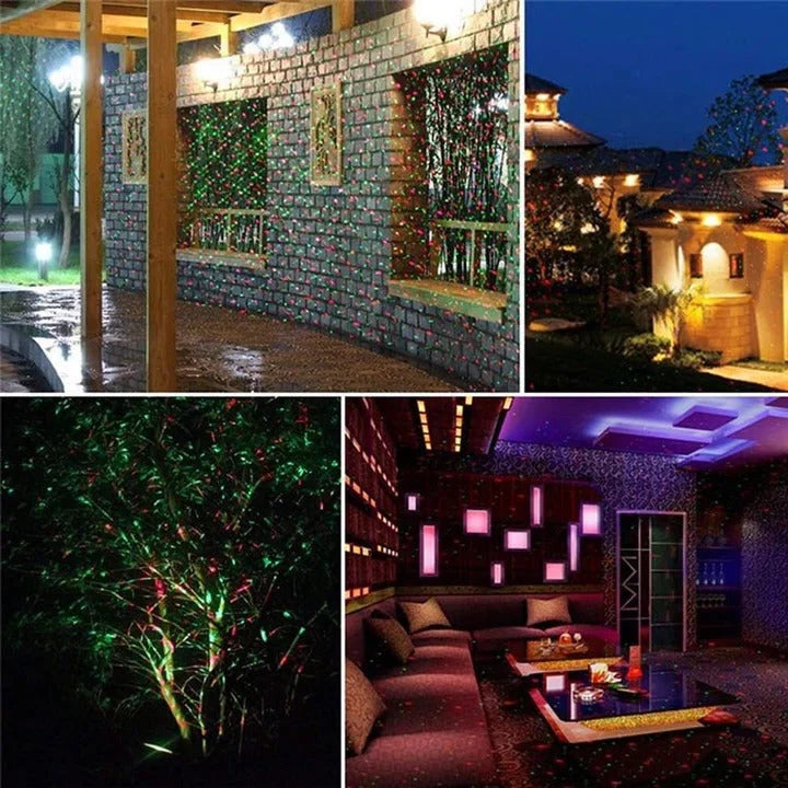 Outdoor Christmas Projector Moving Patterns Weather-Resistant 3,014 Sq Ft Coverage