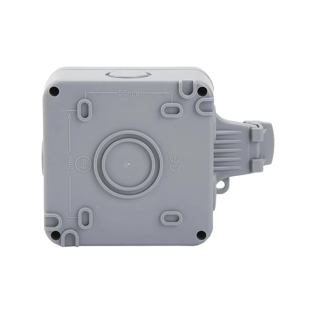 Outdoor Double Socket IP66 Weatherproof Lockable Cover