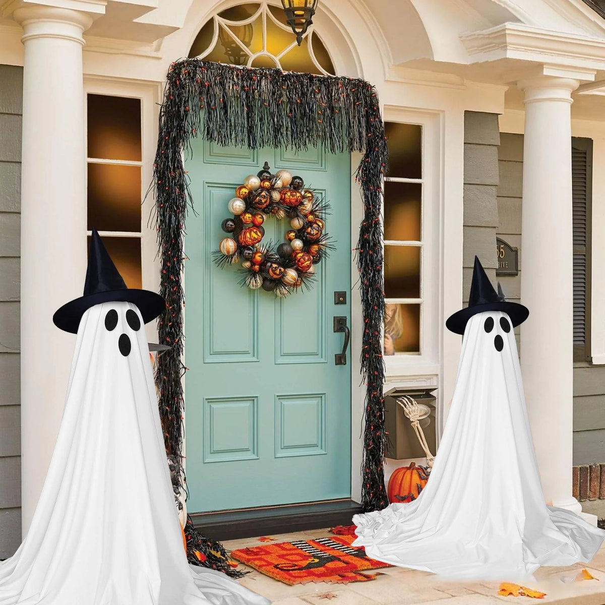 Outdoor Ghost Decoration 5 Ft LED Remote & Timer