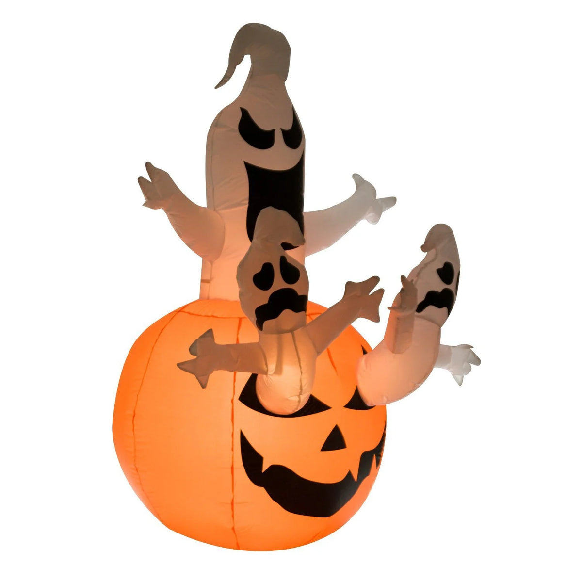 Outdoor Inflatable Decoration Weather-Resistant Fabric Built-In Pump & LED Lighting