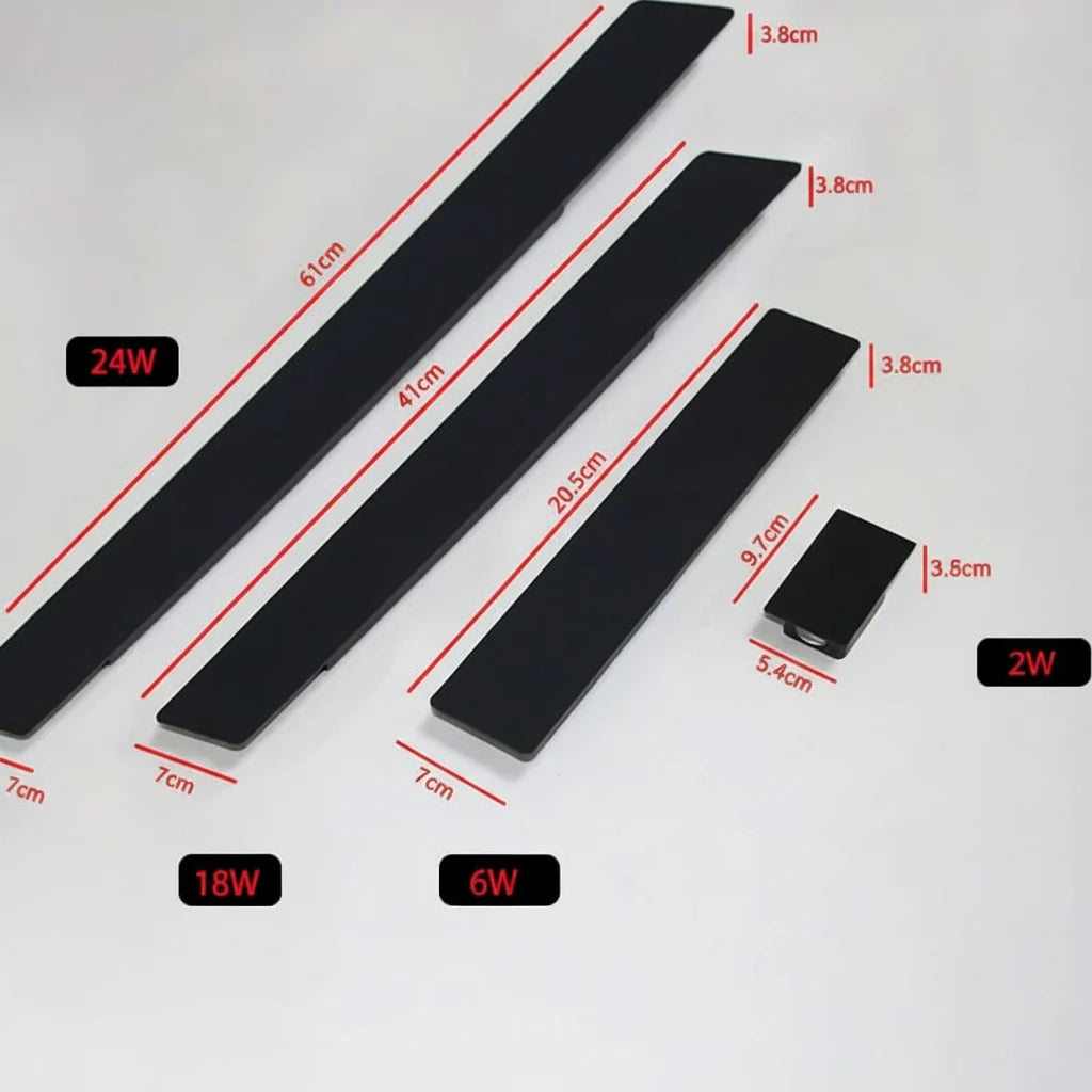 Outdoor LED Wall Light Aluminum IP65 Weatherproof Integrated LED