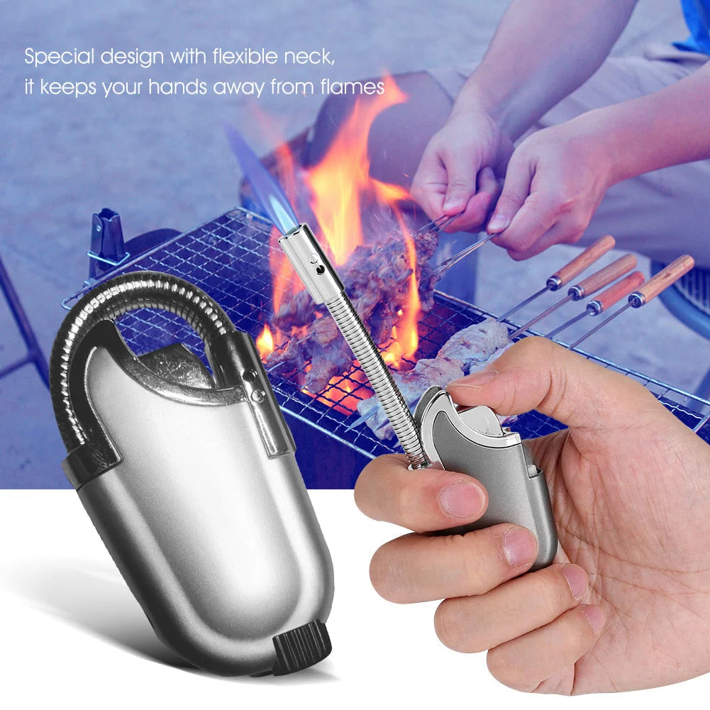 Outdoor Lighter Windproof Flexible Neck LED Light