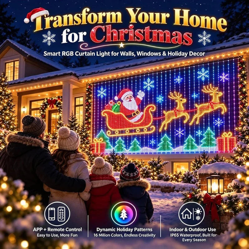 Outdoor Net Lights Programmable Smart Control Individually Addressable