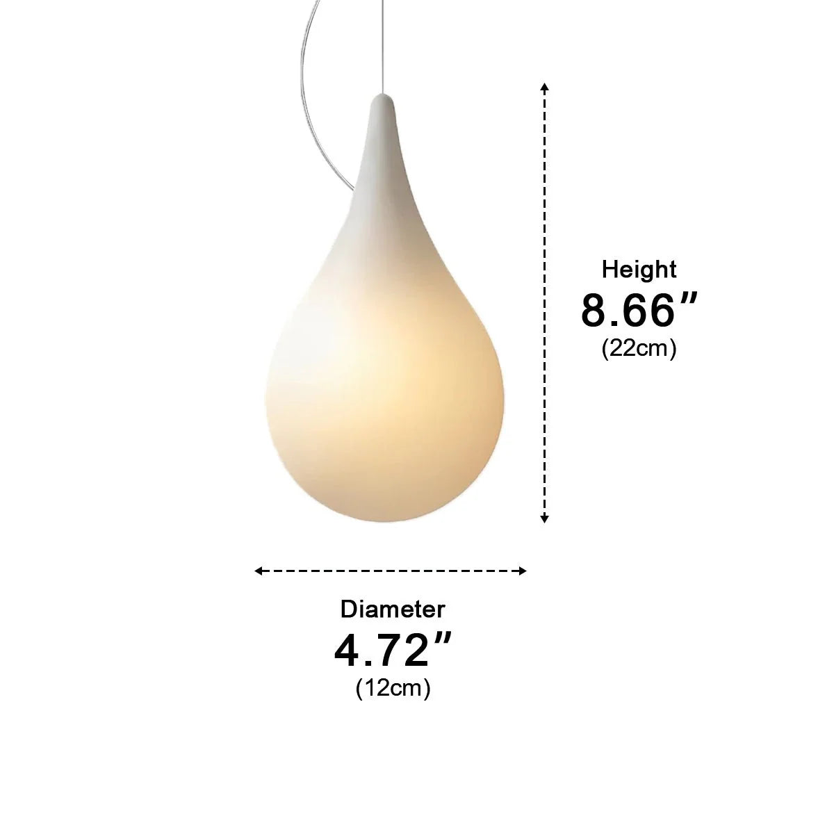 Outdoor Pendant Light Teardrop IP65 Waterproof LED