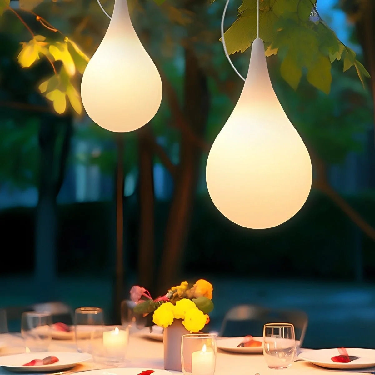 Outdoor Pendant Light Teardrop IP65 Waterproof LED