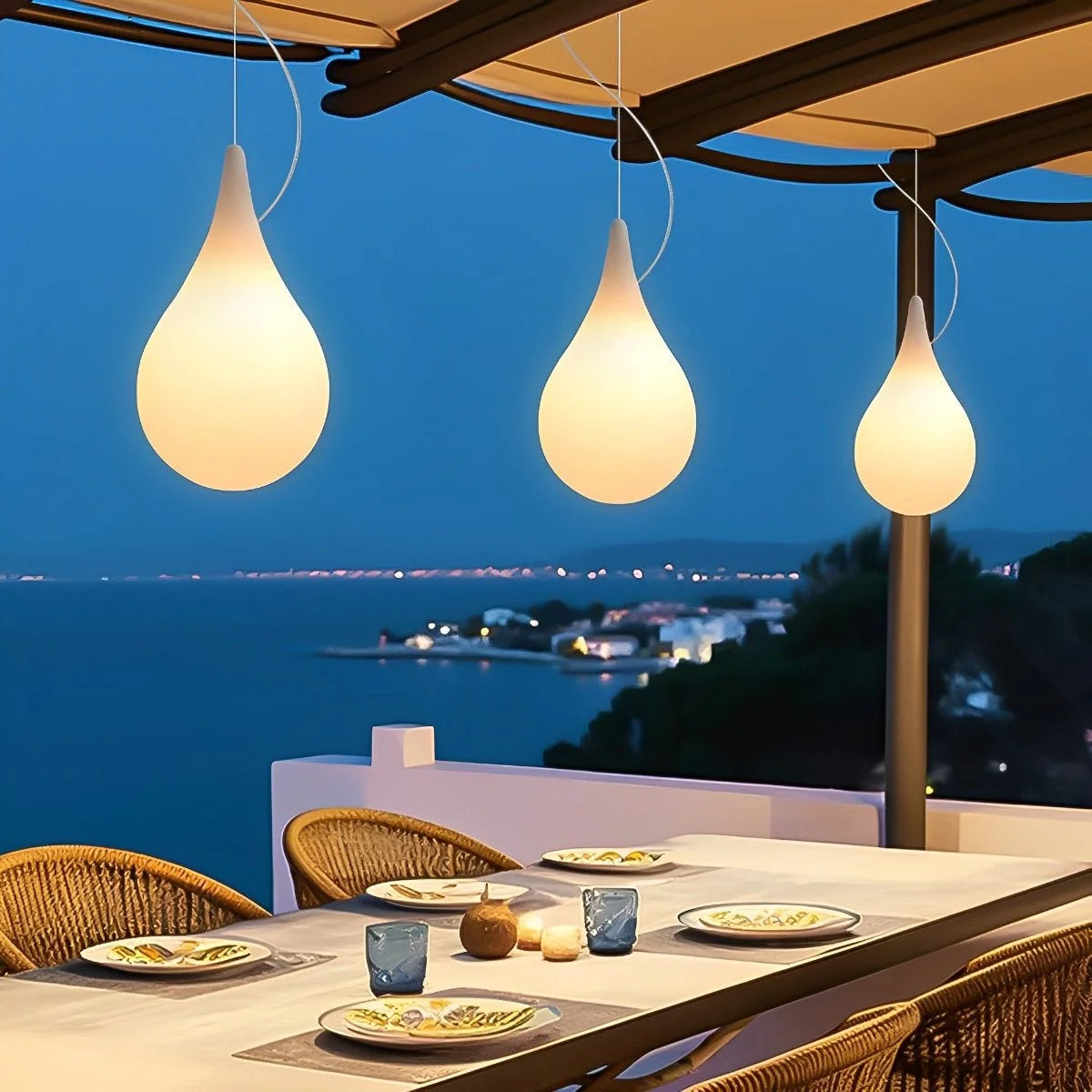 Outdoor Pendant Light Teardrop IP65 Waterproof LED