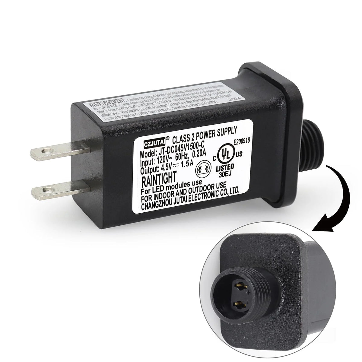 Outdoor Power Adapter 4.5 V DC Regulated IP44