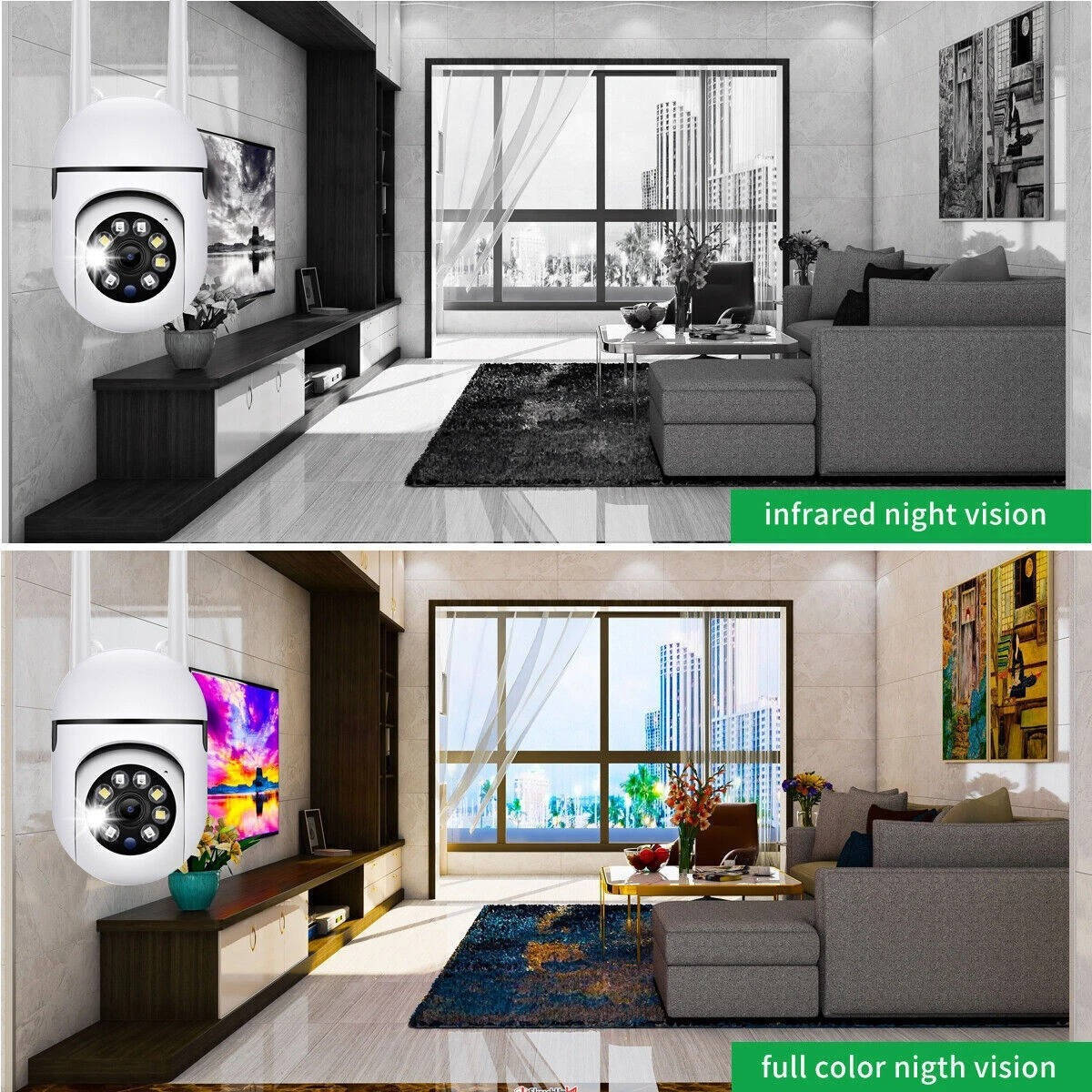 Outdoor Security Camera Motorized PTZ Night Vision