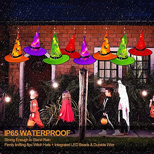 Outdoor String Lights Witch Hat 44 Foot Warm White