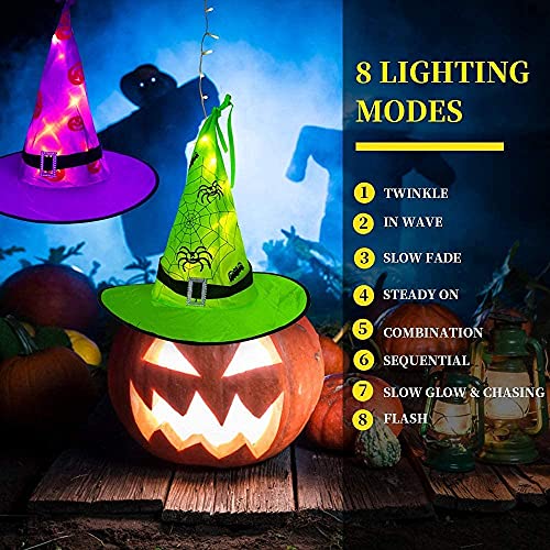Outdoor String Lights Witch Hat 44 Foot Warm White
