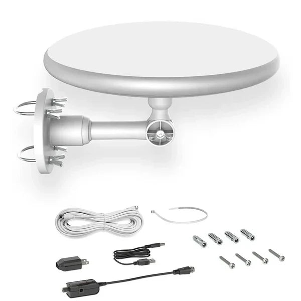 Outdoor TV Antenna Long-Range Omnidirectional Built-In Amplifier