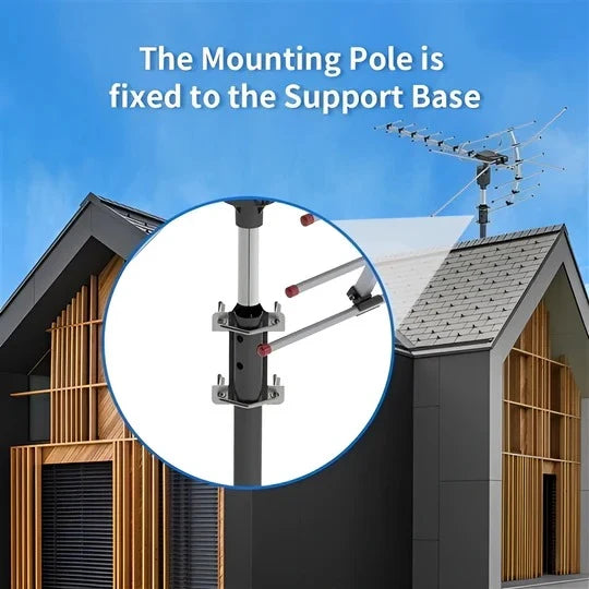 Outdoor TV Antenna Motorized 360 Degree UHF & VHF