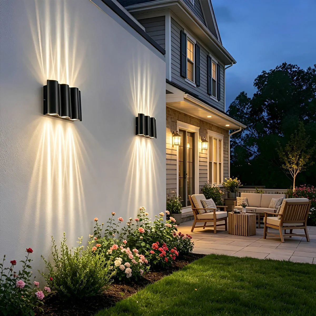 Outdoor Wall Light Aluminum Up-and-Down LED IP54 Weather-Resistant