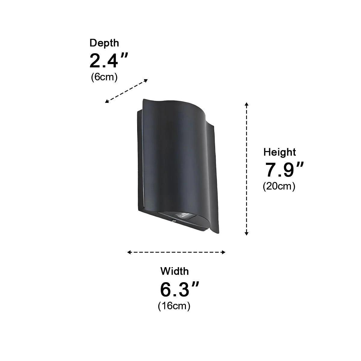 Outdoor Wall Light Aluminum Up-and-Down LED IP54 Weather-Resistant