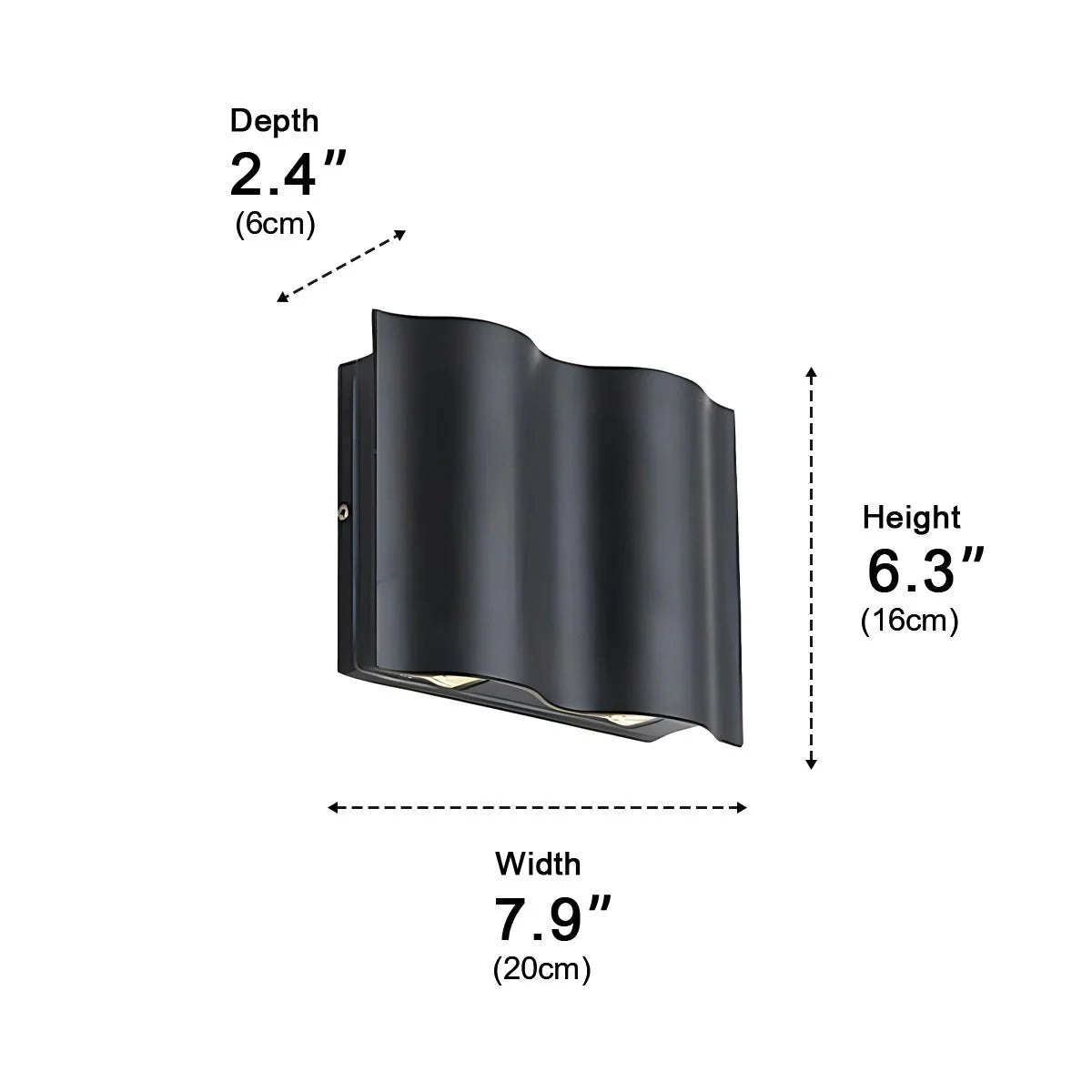 Outdoor Wall Light Aluminum Up-and-Down LED IP54 Weather-Resistant