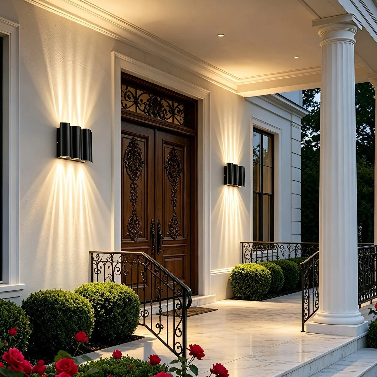 Outdoor Wall Light Aluminum Up-and-Down LED IP54 Weather-Resistant