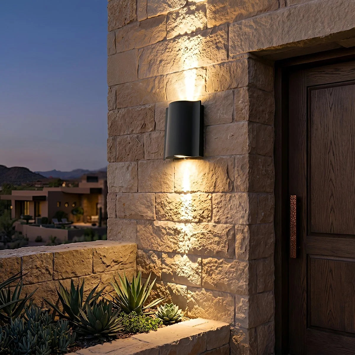 Outdoor Wall Light Aluminum Up-and-Down LED IP54 Weather-Resistant