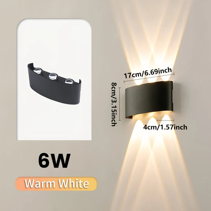 Outdoor Wall Light Dual Beam Integrated LED IP55