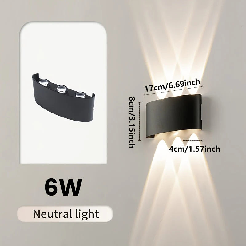Outdoor Wall Light Dual Beam Integrated LED IP55