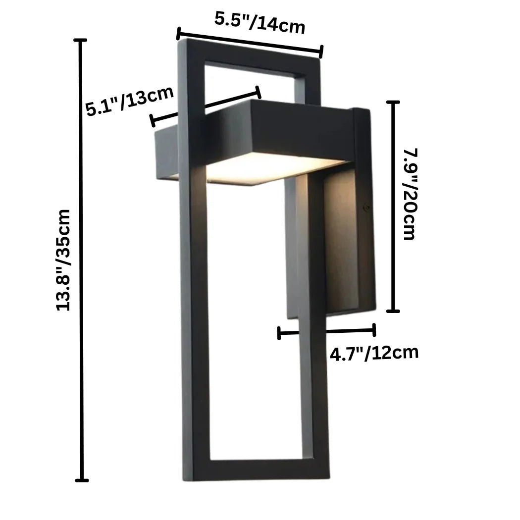 Outdoor Wall Light Marine-Grade Aluminium Integrated LED