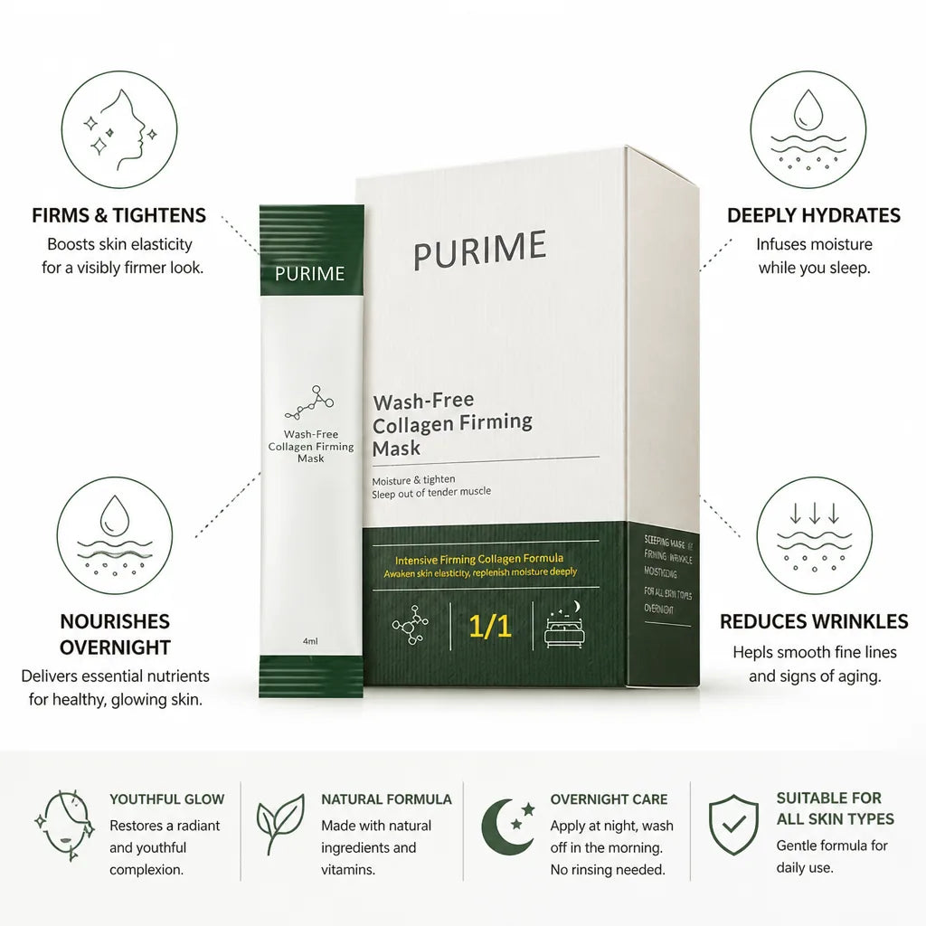 Overnight Collagen Face Mask Firming No Rinse 20 Pack