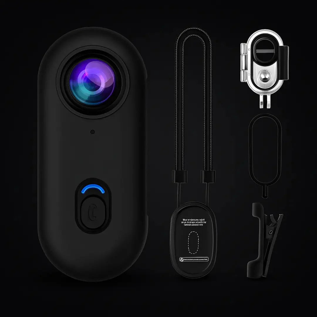POV Camera 4K Hands-Free Magnetic Mount Water-Resistant Casing
