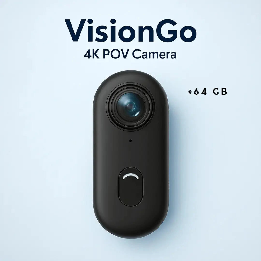 POV Camera 4K Hands-Free Magnetic Mount Water-Resistant Casing