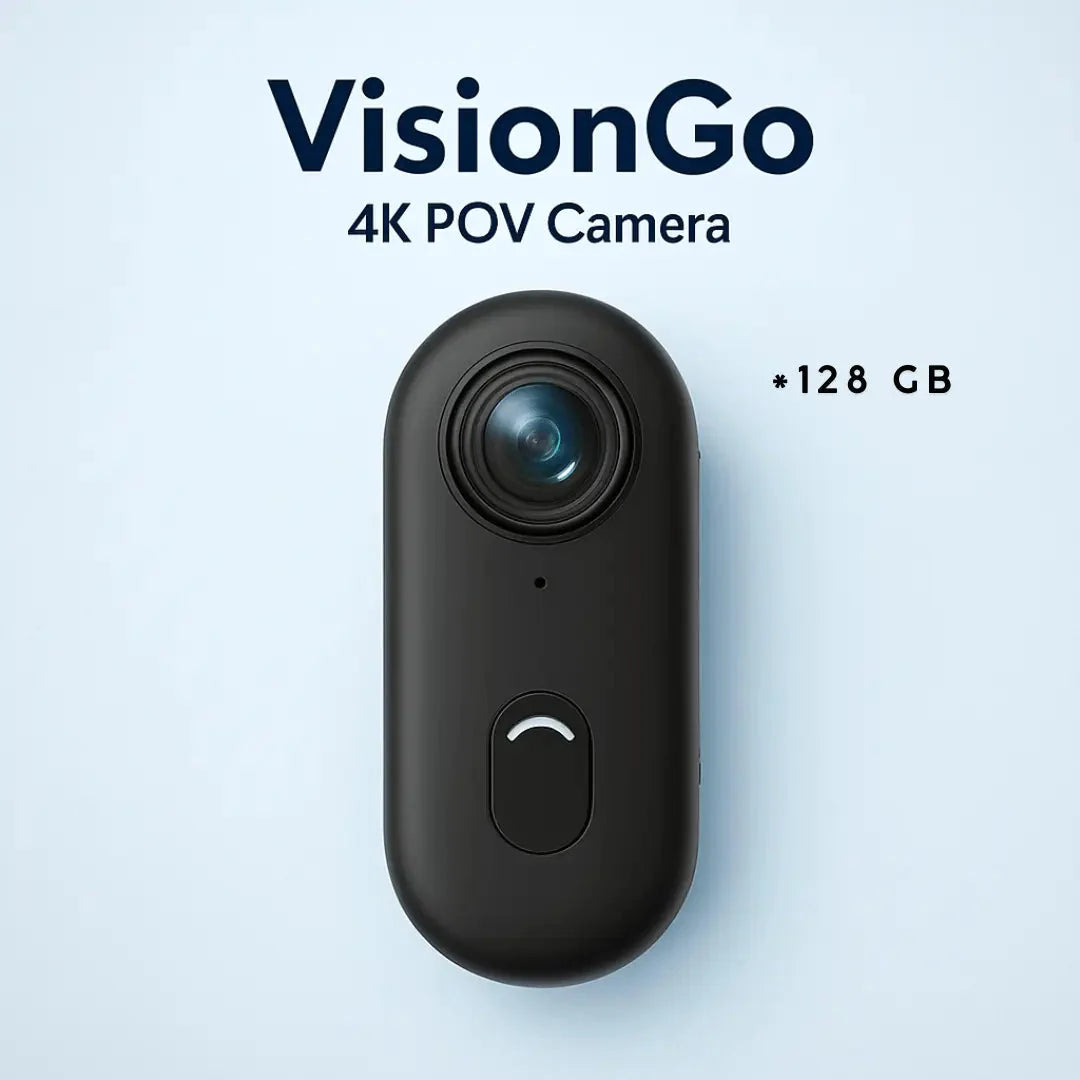 POV Camera 4K Hands-Free Magnetic Mount Water-Resistant Casing