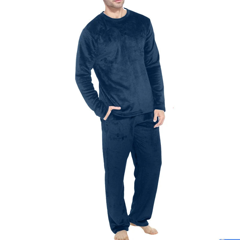 Pajama Set Thermal Velour Brushed Lining