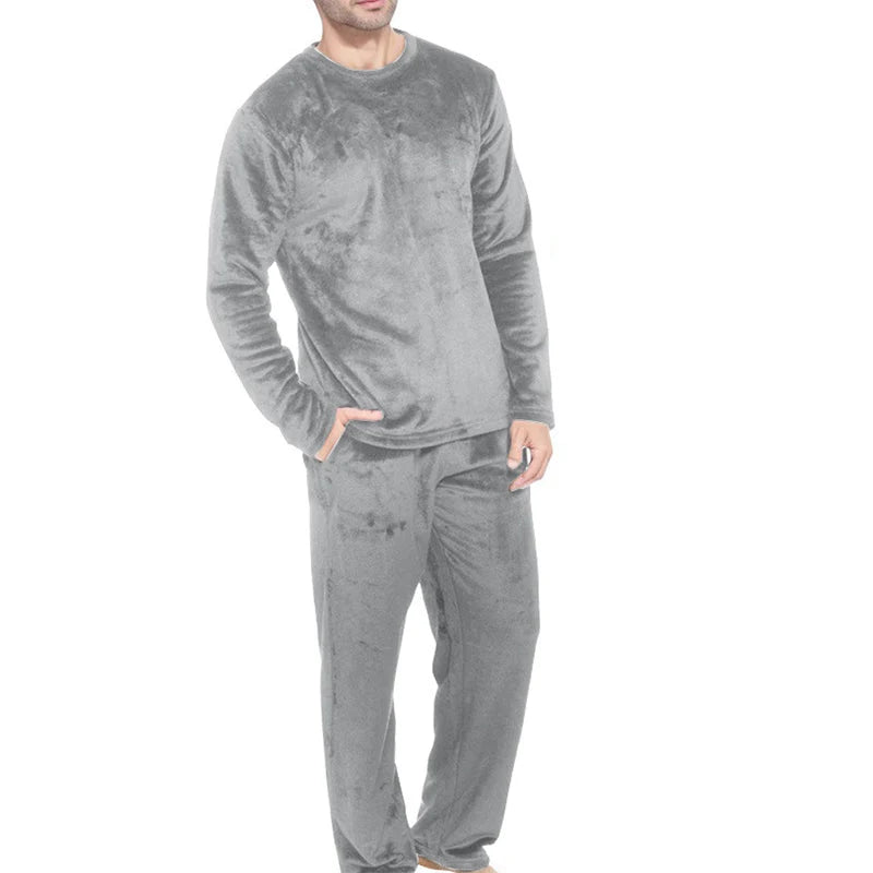 Pajama Set Thermal Velour Brushed Lining