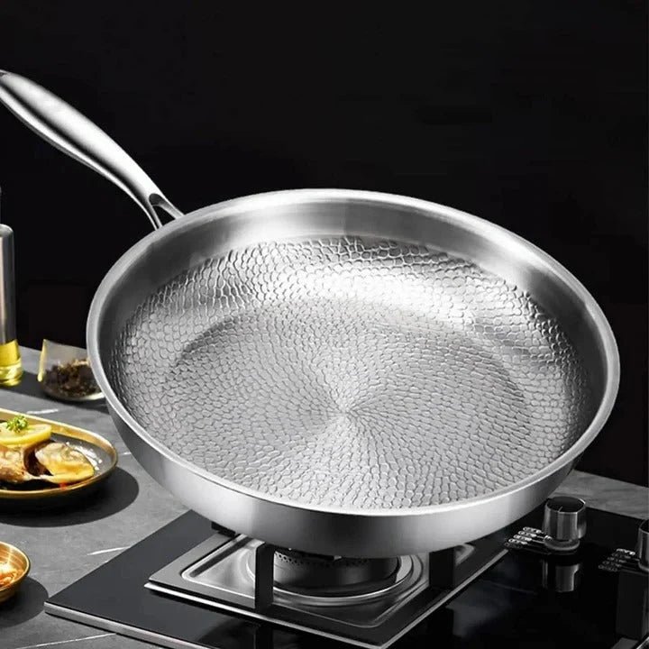 Pan Titanium Steel Fish Scale Thick Base
