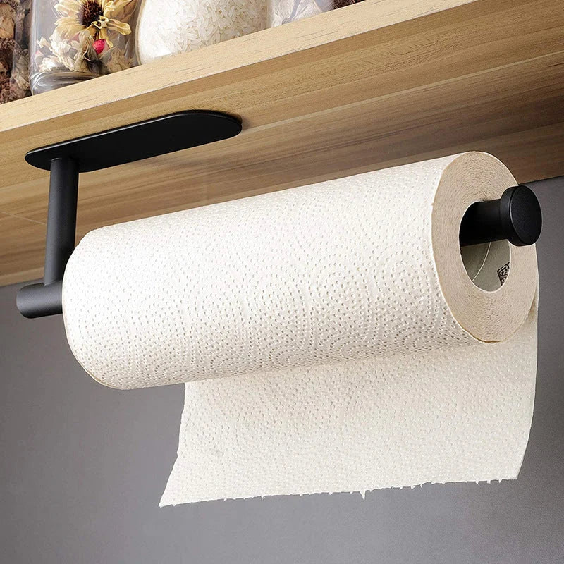 Paper Towel Holder Stainless Steel Adhesive Mount