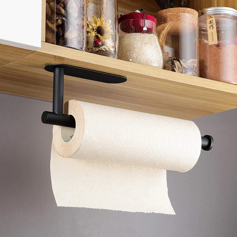 Paper Towel Holder Stainless Steel Adhesive Mount