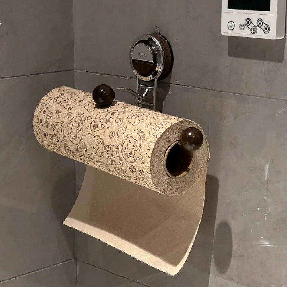 Paper Towel Holder Stainless Steel Drill-Free Suction Mount Repositionable