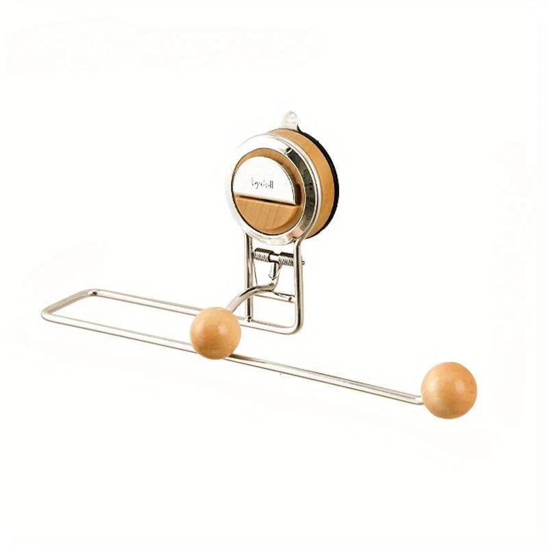 Paper Towel Holder Stainless Steel Drill-Free Suction Mount Repositionable