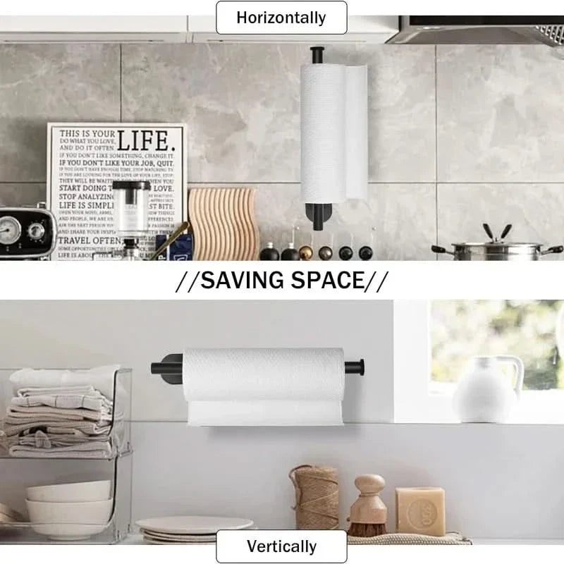 Paper Towel Holder Stainless Steel Wall-Mounted Rust-Resistant