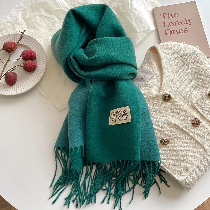 Pashmina Scarf Soft Long Fringed Wrap