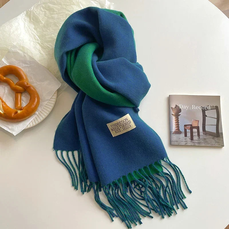 Pashmina Scarf Soft Long Fringed Wrap