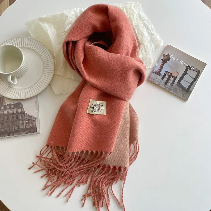 Pashmina Scarf Soft Long Fringed Wrap