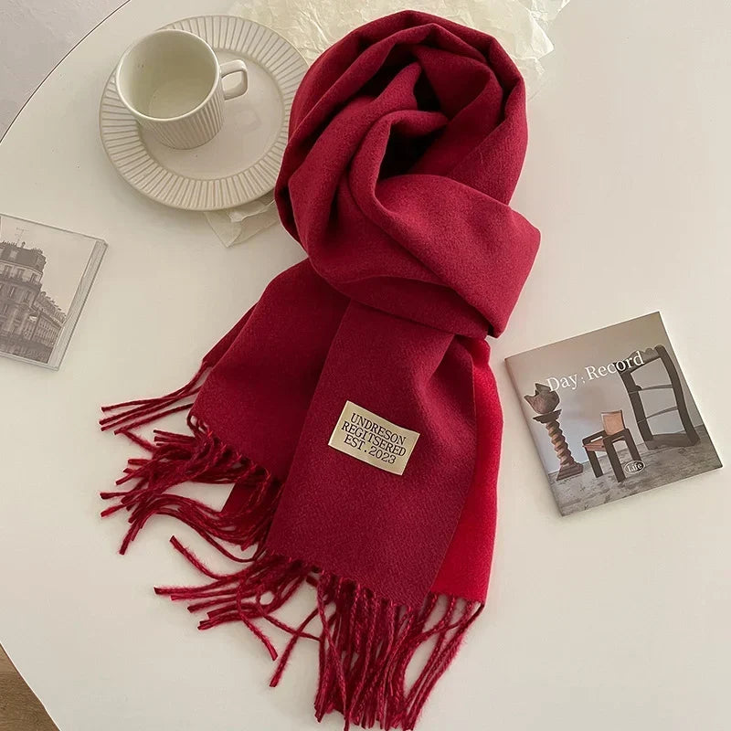 Pashmina Scarf Soft Long Fringed Wrap