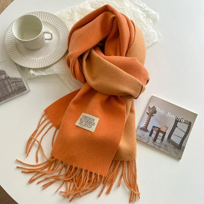 Pashmina Scarf Soft Long Fringed Wrap
